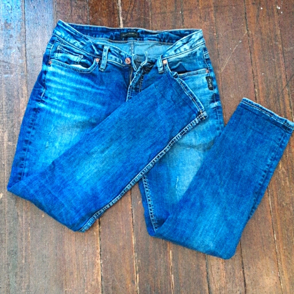 Silver boyfriend Jeans